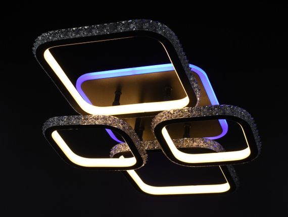 Люстра світлодіодна стельова LED світильник для квартири на стелю лед 26322 Білий 12х41х60 см. | Зображення 9