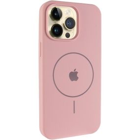 Чехол Silicone Case Full Protective (AA) V2 with MagSafe для Apple iPhone 13 Pro (6.1") Розовый / Pink Sand