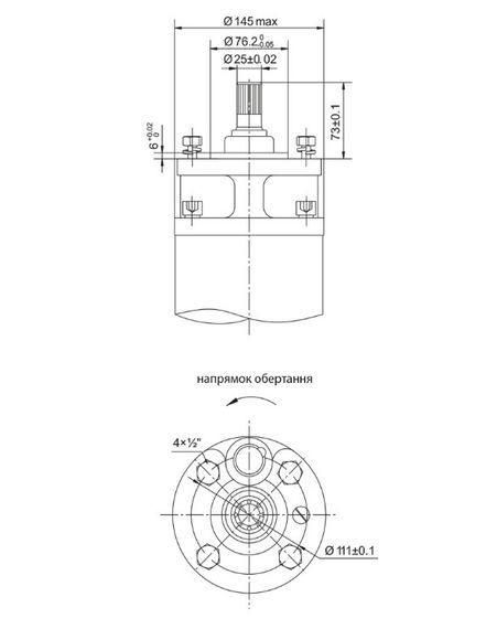 Насос відцентровий свердловинний DONGYIN 6SP46-16 380В 26кВт H 214(135)м Q 1100(800)л/хв Ø145мм +пульт (з 3х частин) (7777533) | Зображення 2