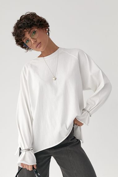 Однотонний вільний лонг - молочний цвет, ONE SIZE (є розміри)