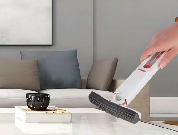 Мінішвабра MINI MOP XL-340 з автовіджимом, легка, для прибирання будинку, авто, з додатковими губками | Зображення 2
