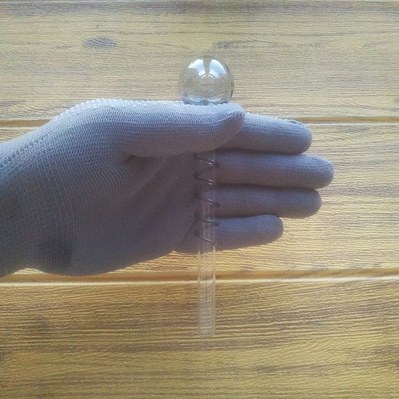 Стеклянная трубка Spira Oil Gray | Зображення 2