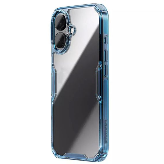 TPU чохол Nillkin Nature Pro Series для Apple iPhone 16 (6.1") Синій (прозорий) | Зображення 2