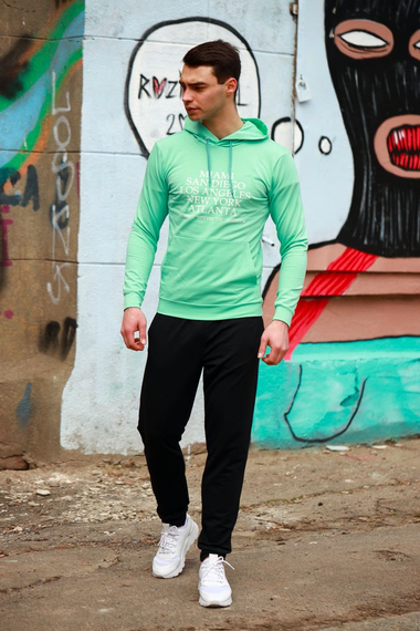 Худи Америка бирюза S M | Зображення 1