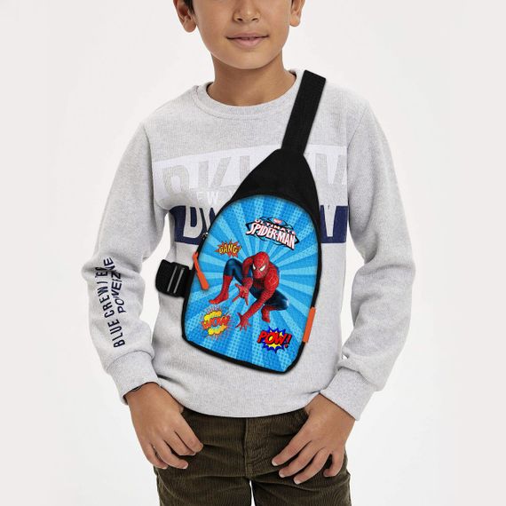 Сумка через плече дитяча Людина-павук 29х17 см сумка слінг для хлопчика (02263)