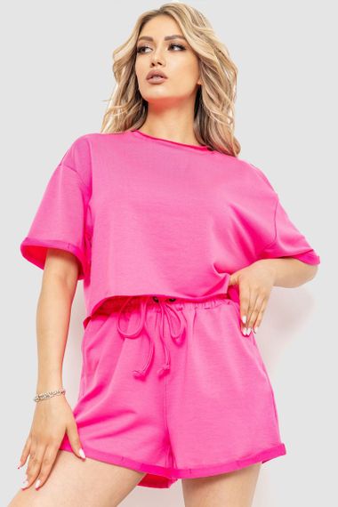 Костюм жіночий повсякденний, колір рожевий, 102R327