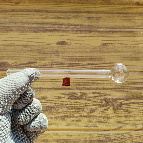 Стеклянная трубка Groundglass Oil Amber | Зображення 1