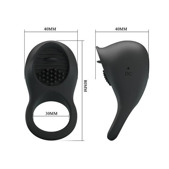 Ерекційне кільце - Pretty Love Ring Shacking II Black Sex Aura | Зображення 2