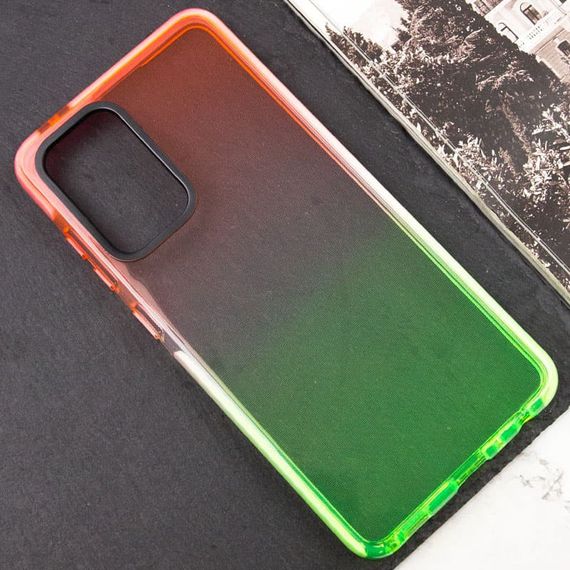Чохол TPU+PC Sunny Gradient для Samsung Galaxy A33 5G TPU+PC, Розовый / Салатовый | Зображення 3