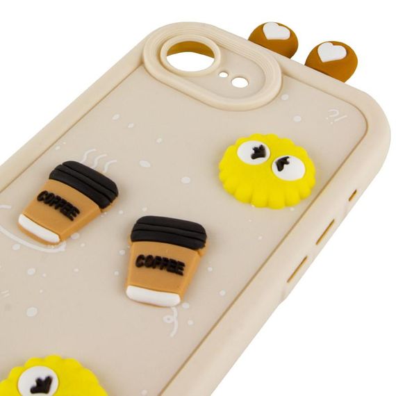 Чохол TPU Toys Case with Ears для Apple iPhone 16e (6.1") Sand | Зображення 3