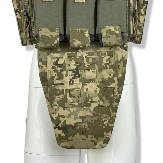 Захист паху з балістичними пакетом М 28х24 см 2-го класу захисту піксель