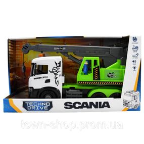 Игровой набор Автокран Scania TechnoDrive 3006KS со светом и звуком