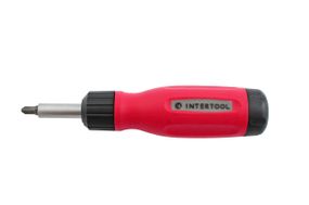 Отвертка Intertool - реверсивная 12 ед. (VT-1003)