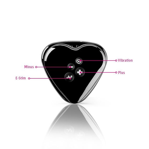 Вібратор для клітора з електростимуляцією Mystim Heart's Desire Black Edition | Зображення 6