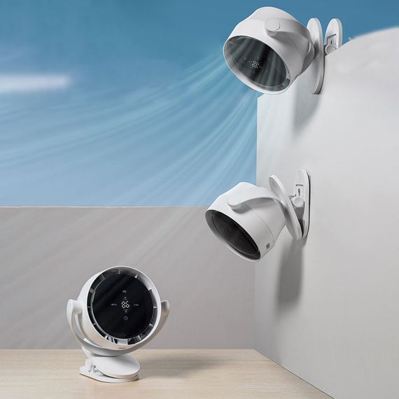 Настільний вентилятор F7 з затискачем 4000mAh White | Зображення 1