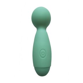 Мини-вибромассажер Wooomy Smally Mini Wand Turquoise Sex Aura