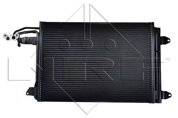 Радіатор, конденсор кондиціонера SEAT ALTEA, AUDI A3, NRF (35520) | Зображення 1