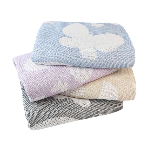 Плед бавовняний Метелик ліловий Love You 140 x 200 см | Зображення 5