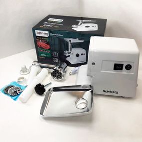 Электрическая мясорубка многофункциональная 2 скорости Rainberg RB-671 NE-148 2200Вт, Электромясорубка