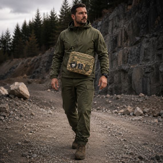 Чоловіча тактична сумка EDC Cordura 600D, сумка з кордури для патчів піксель RS-22 | Зображення 7