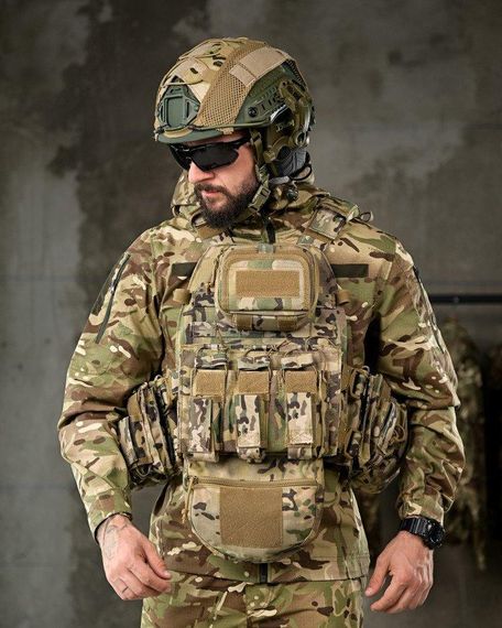 Люксовая плитоноска yakeda COBRA мультикам  с рюкзаком и аптечкой РП7355