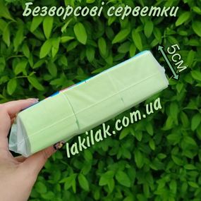 Салатові безворсові серветки 1000шт (товщина пачки 5см)
