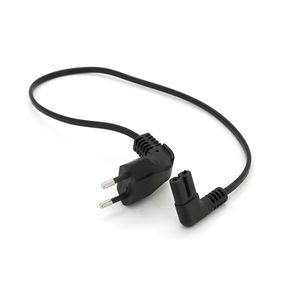 Кабель питания 0.5m, 0.5mm, PC-184/2 CEE7/16-C7 2 pin, Black