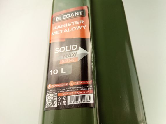 Каністра для бензину 10 л., ''Elegant' Польща (100 591) металева (030198031) | Зображення 2