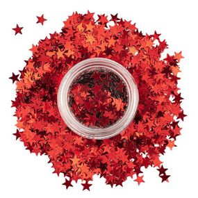 Глітер Зірочки Червоні Stargazer GLITTER STARS Red