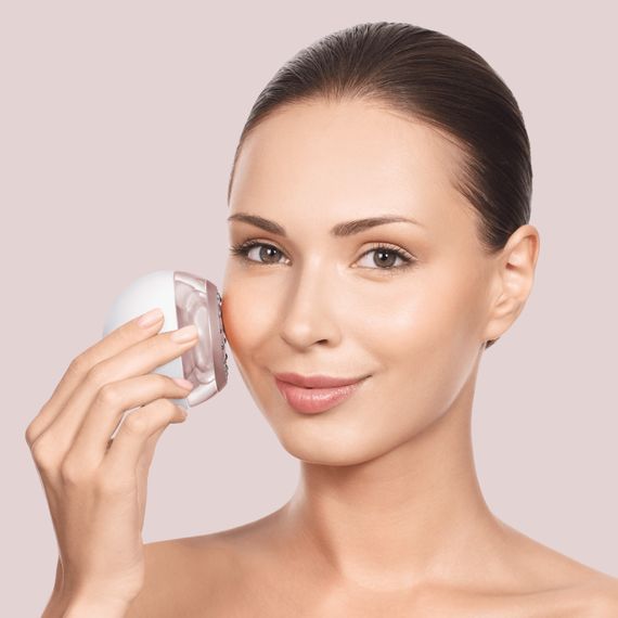Массажер для подтяжки кожи лица GESKE Anti-aging Skin Tightener 6в1 starlight, Бежевый | Зображення 3