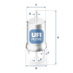 Фильтр топливный UFI 31.832.00