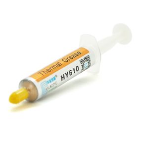 Паста термопровідна HY-610 5g, шприц, Gold, > 3, 05W / m-K, <0.073 ° C-in² / W, -30 ° ≈280 °, В'язкість -1K cPs, OEM Q20