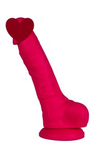 Фалоімітатор Alive Adam Pink L, двошаровий, силікон + Silexpan, діаметр 4 см Sex Aura