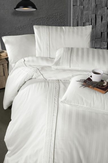 Постельное белье First Choice Deluxe Satin 200х220 Modalife White | Зображення 1