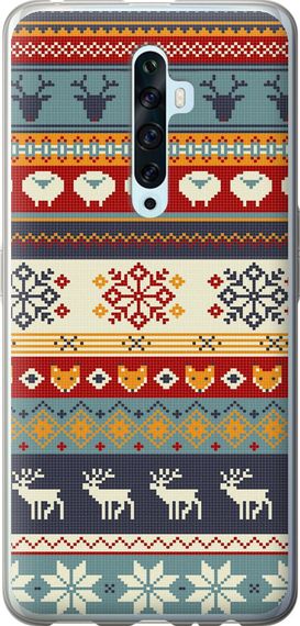 Чехол на Oppo Reno 2Z Рождественский орнамент "3303u-1867-17620"