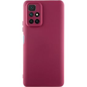 Чохол TPU GETMAN Liquid Silk Full Camera для Xiaomi Redmi 10 Бордовий / Marsala