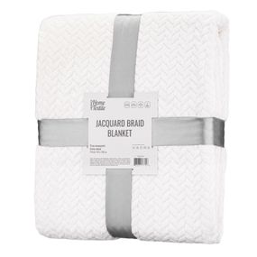 Плед Ardesto Jacquard Braid 160х200см, 100% поліестер, айворі (ART0201JB)