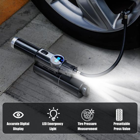 Пилосос автомобільний 4 в 1 Vacuum USB 120 Вт Потужний пилосос із компресором для авто LY-8018 | Зображення 5