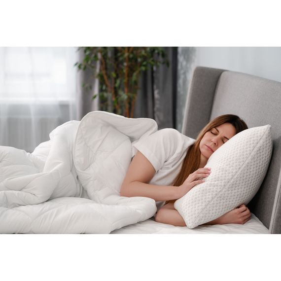 Подушка Ardesto ортопедична Sleepwell прямокутна, піна меморі 50х70см білий (ART5070SHP) | Зображення 6