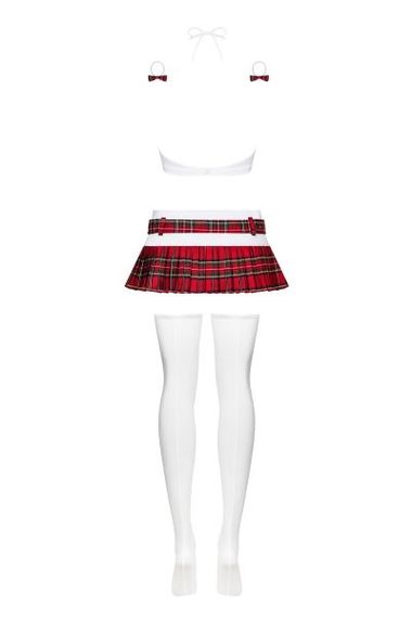 Костюм школярки Schooly Obsessive S \ M, Белый; бордовый, S/M | Зображення 3