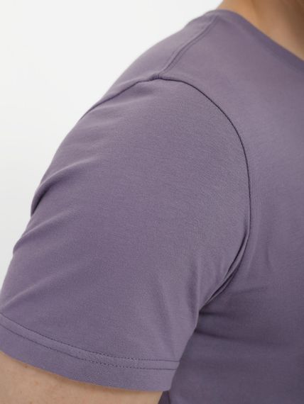 Футболка для чоловіків однотонна сіра, 2XL | Зображення 2