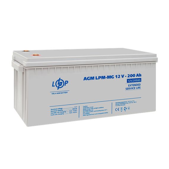 Акумулятор мультигелевий 12V, надійна та довговічна батарея LPM 200 Ah (345614092_15194) | Зображення 5