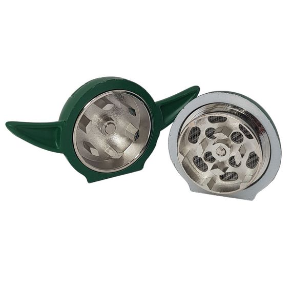 Металевий Гріндер Для Подрібнення "Майстер Йода" Yoda Herb Grinder | Зображення 2