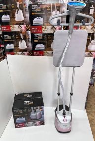 Розовый Отпариватель вертикальный для одежды со стойкой Zepline 3500Вт ZP-131