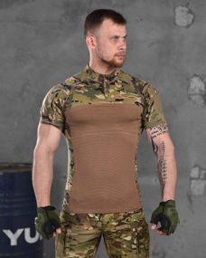 ФУТБОЛКА БОЕВАЯ ESDY TACTICAL FROG T-SHIRT MULTICAM ВТ6044