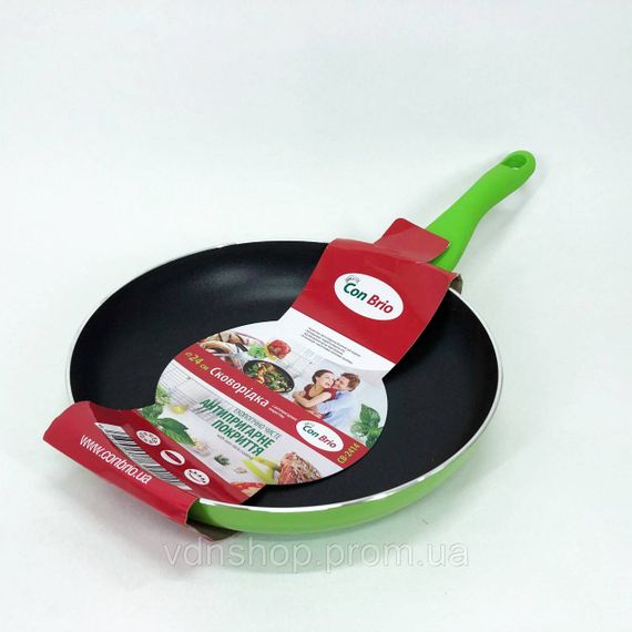 Лита сковорода з антипригарним покриттям Con Brio СВ-2414 24 см, Ідеальна сковорода PJ-17 | Зображення 8