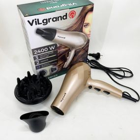 Профессиональный фен для работы VILGRAND VHD 2424TI 2400 Вт, Фен бытовой для волос YA-77