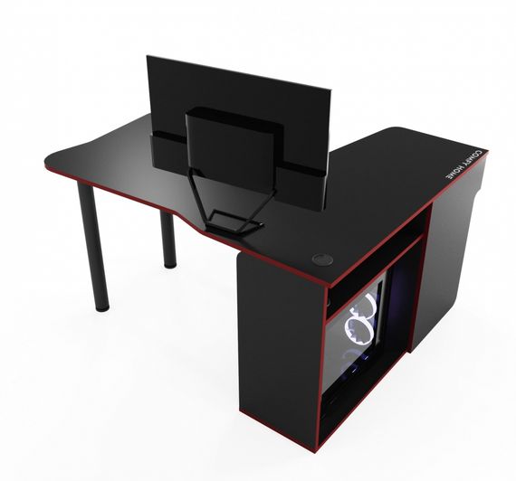 Стол компьютерный Comfy-Home Kano-2 черныйкрасный | Зображення 2