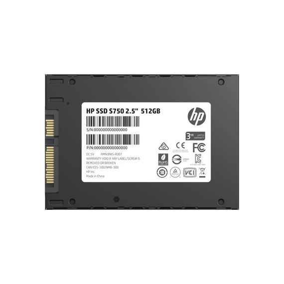 Накопитель SSD 2.5&quot; 512GB S750 HP (16L53AA) | Зображення 3