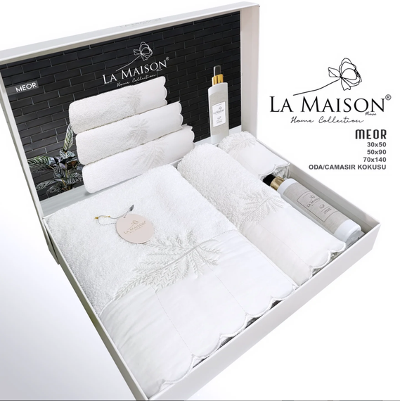 Подарочный набор полотенец La Maison, 3 шт. с ароматом Meor | Зображення 1